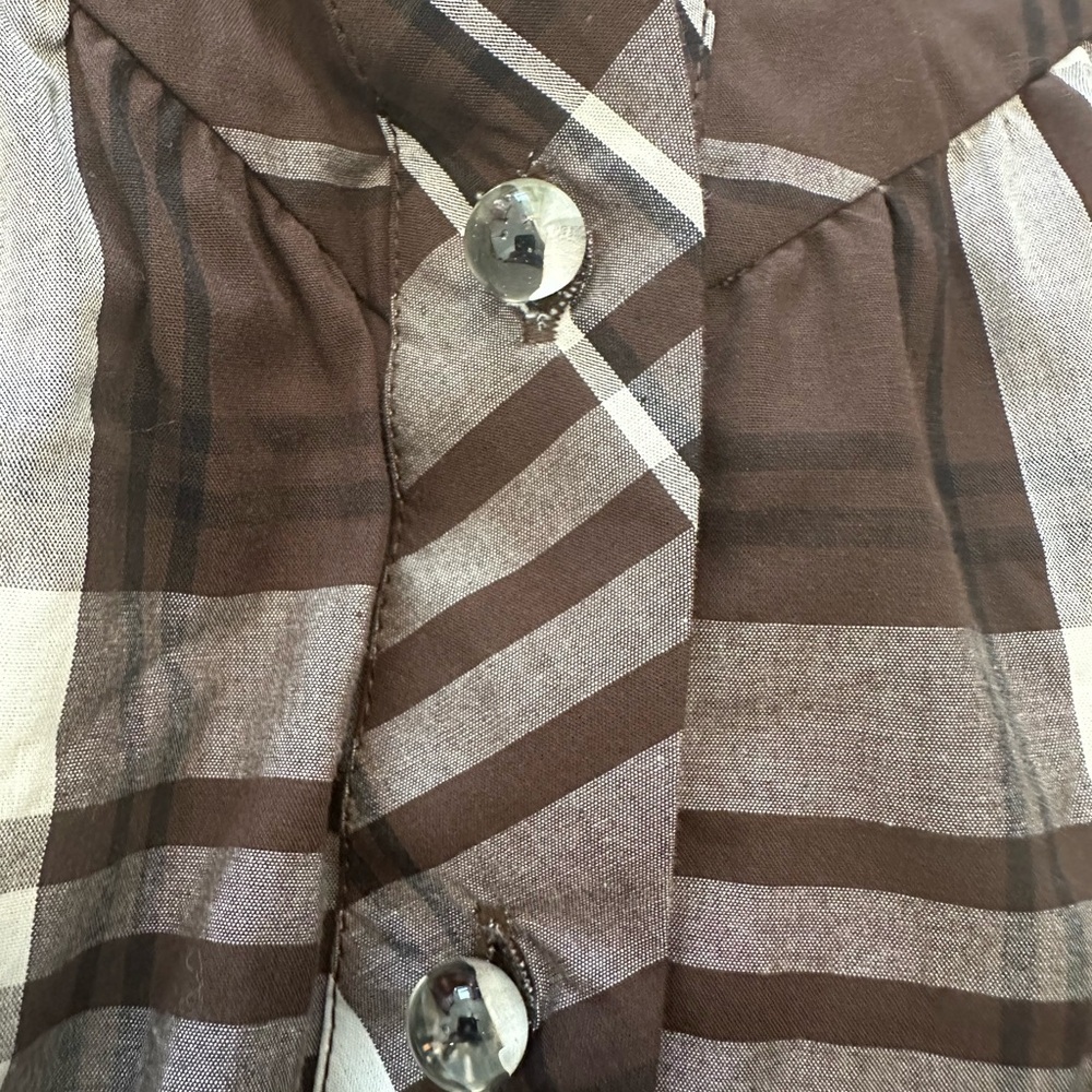 Tuckernuck Cedar Corrigan Plaid Blouse Size S - Picture 6 of 7